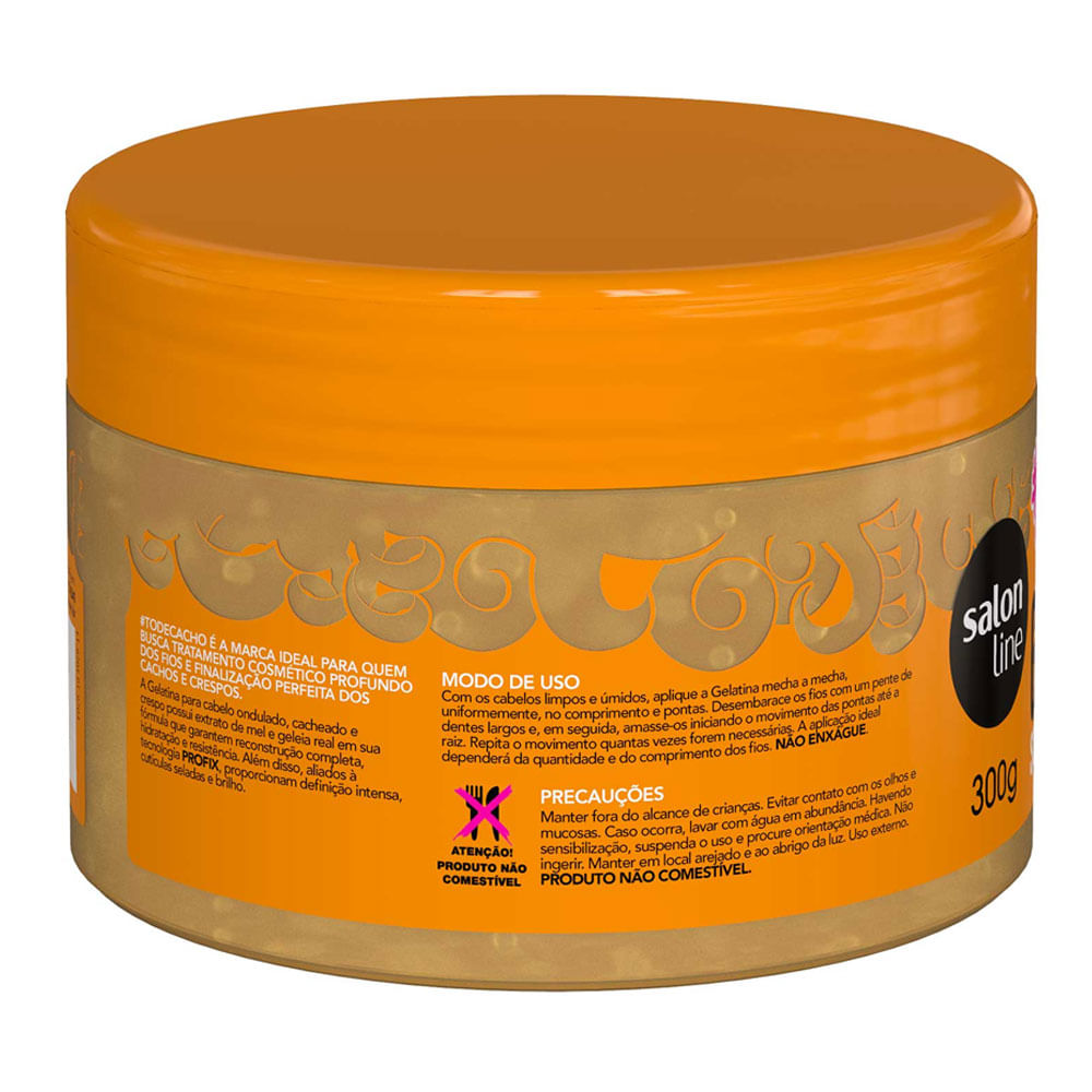 Gel Capilar Salon Line Todecacho Mel Gelatina Super 300g Farmadelivery