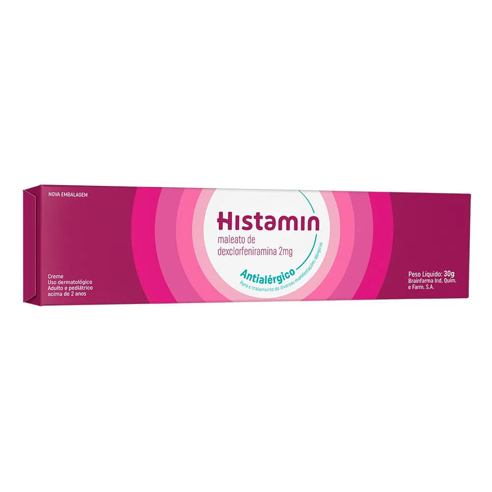 Histamin Creme Dermatológico 10mg/g 30g - Farmadelivery