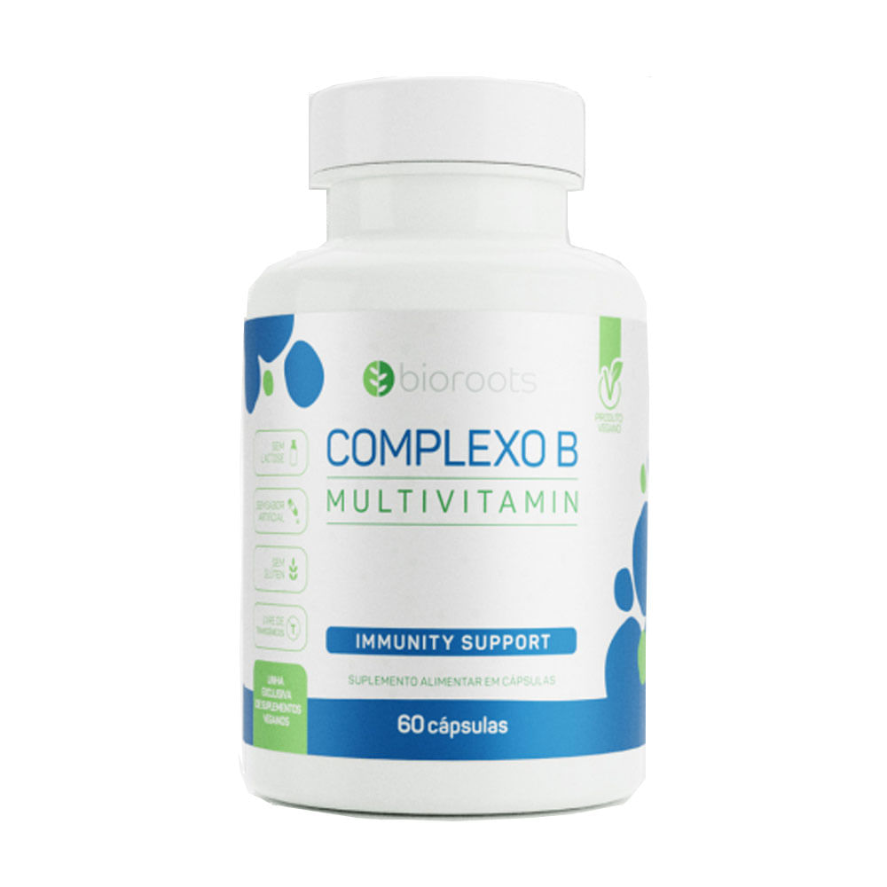 Complexo B Multivitamínico Bioroots 60 Cápsulas Em Oferta - Farmadelivery