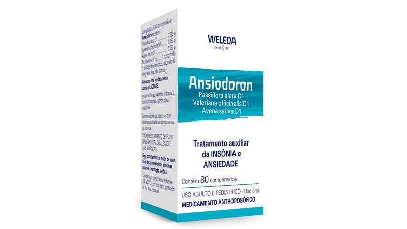 Ansiodoron weleda deals 80 comprimidos