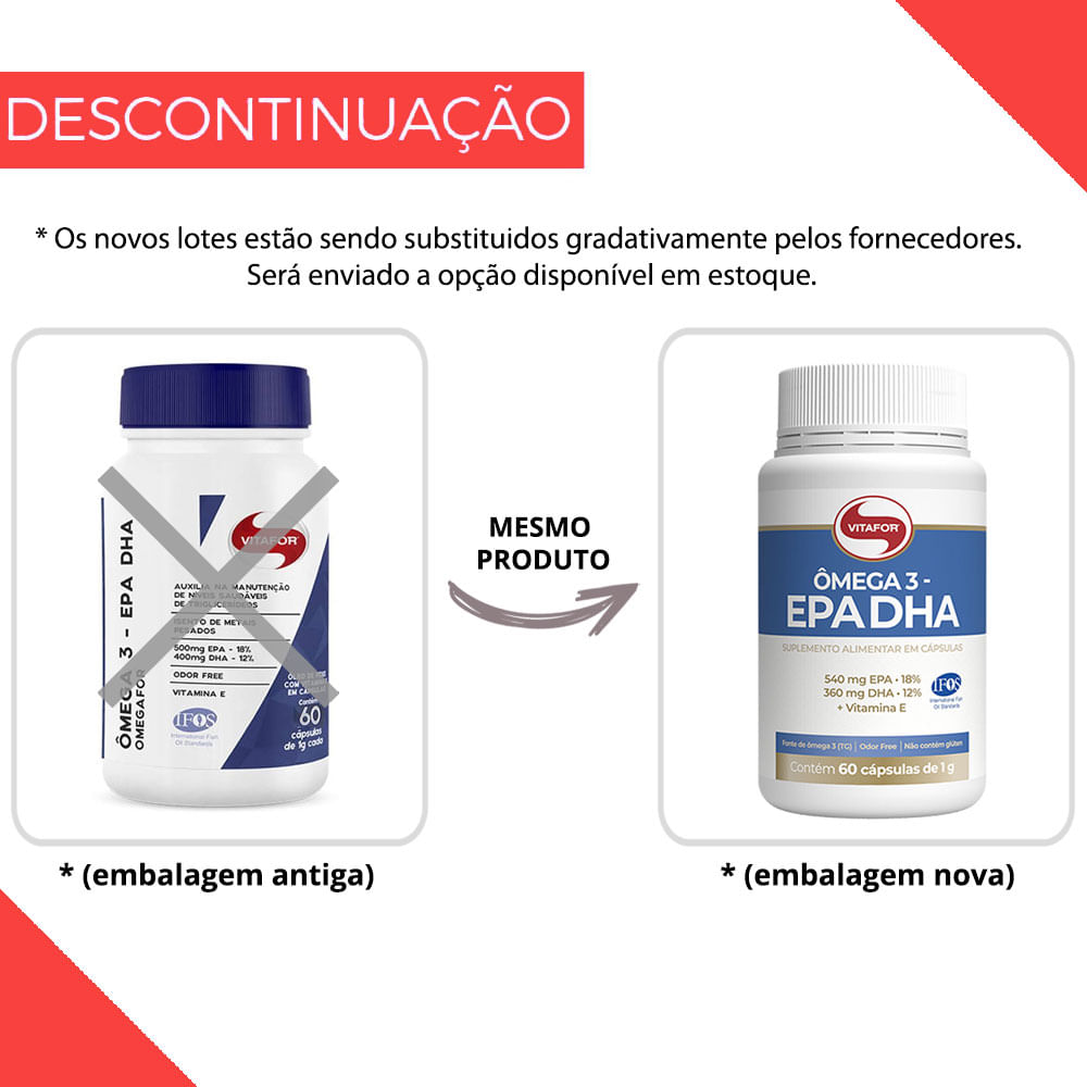 mega 3 leo de Peixe Fish Oil Vitafor 1000mg 60 C psulas em