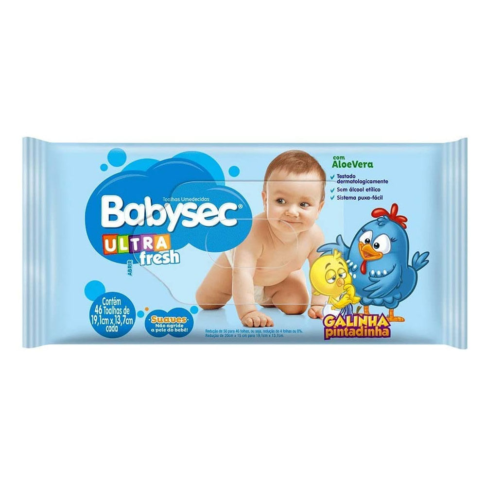 Toalhas Umedecidas Babysec Ulta Fres Galinha Pintadinha 46 Toalhinhas em  Oferta - Farmadelivery