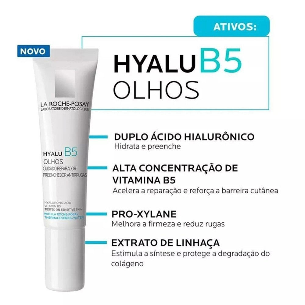 Creme para Olhos La Roche-Posay Hyalu B5 15ml em Oferta - Farmadelivery