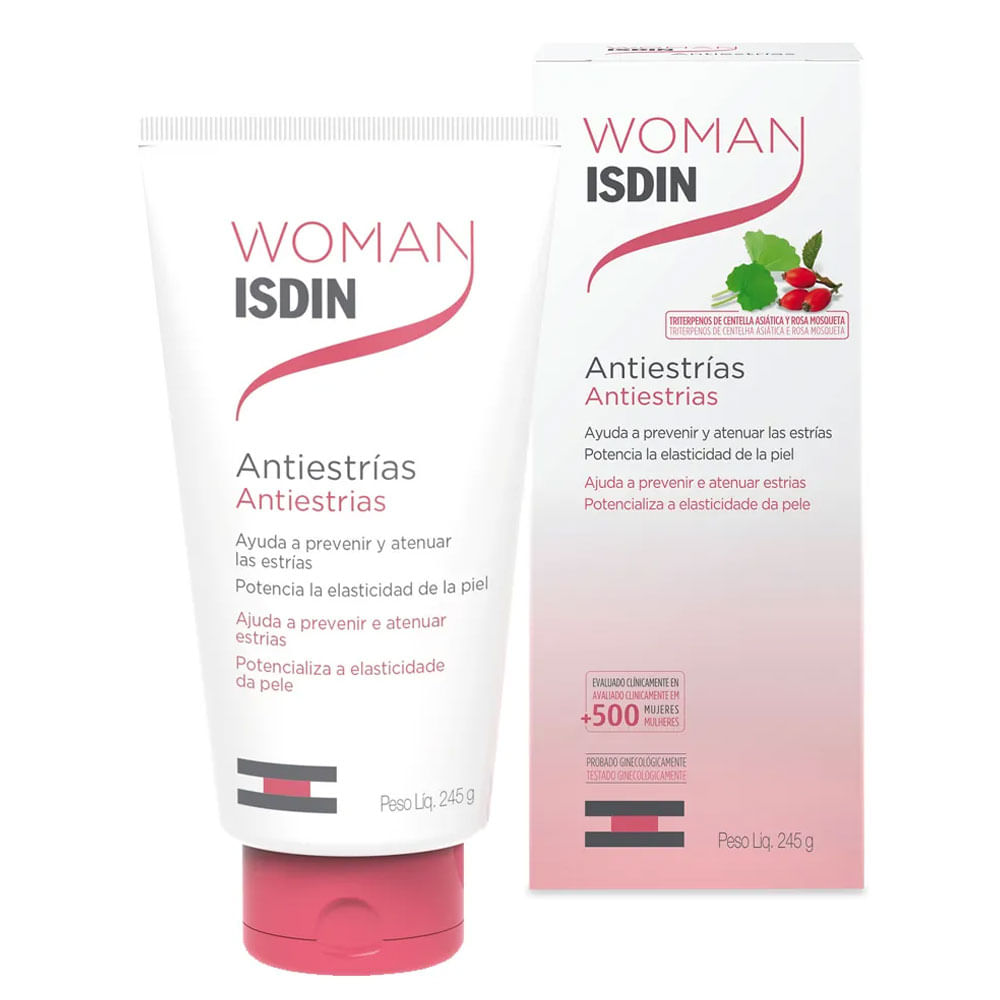 Imagem ilustrativa do creme antiestrias Woman ISDIN.