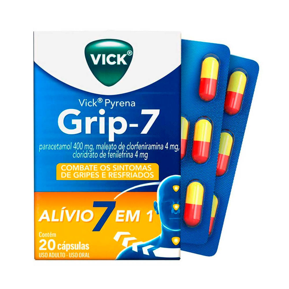 VICK PYRENA GRIP-7 COM 20 COMPRIMIDOS