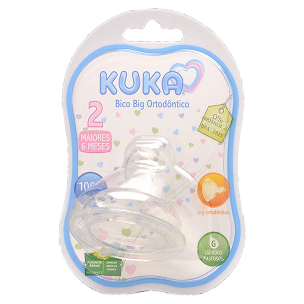 Bico para Mamadeira Silicone Kuka n° 02 Big