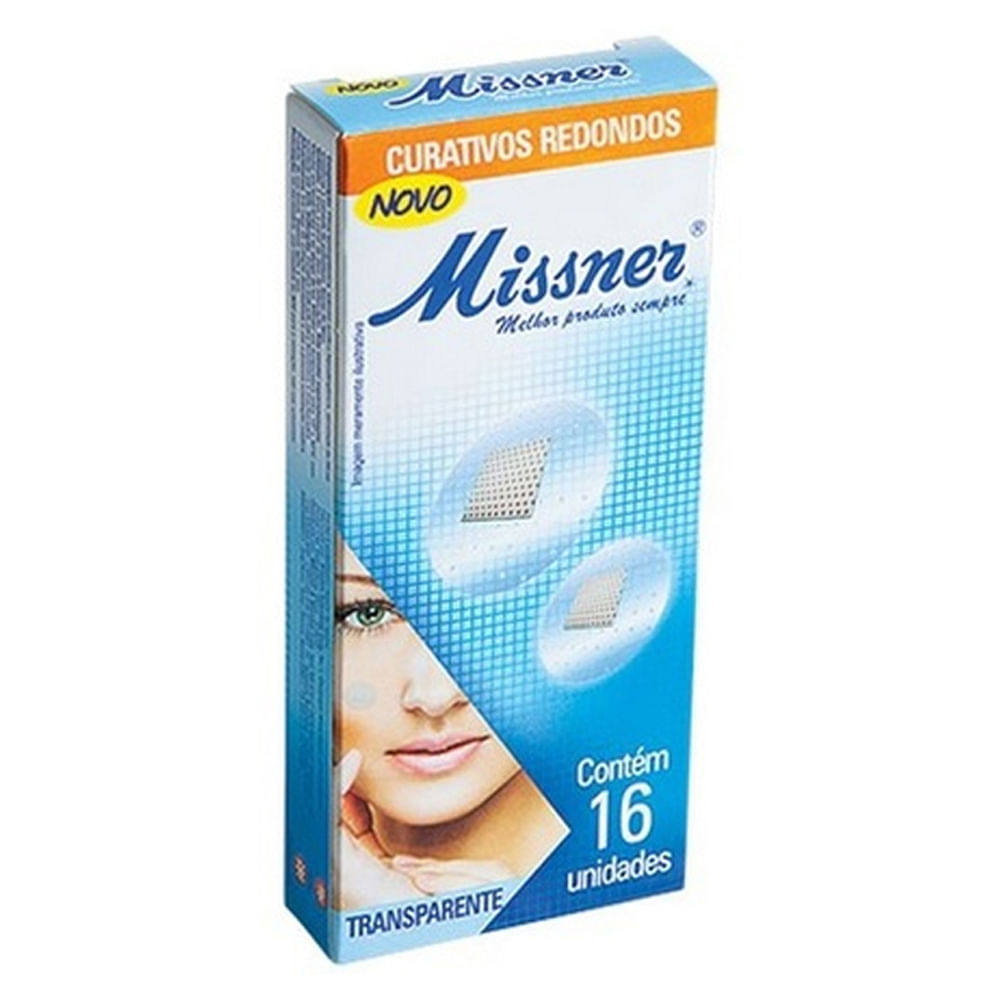 Curativo Missner Transparente Flexível Redondo 16 Unidades