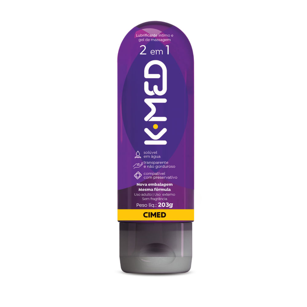 Lubrificante Íntimo K-Med 2 Em 1 203g