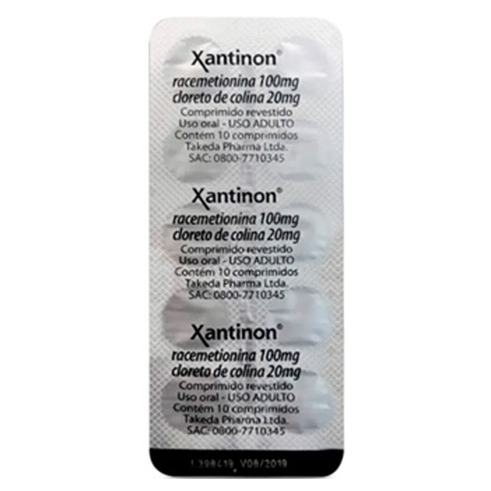 Xantinon União Química | Com 10 Comprimidos