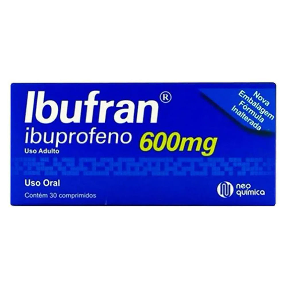 Ibufran 600mg - Caixa com 30 Comprimidos