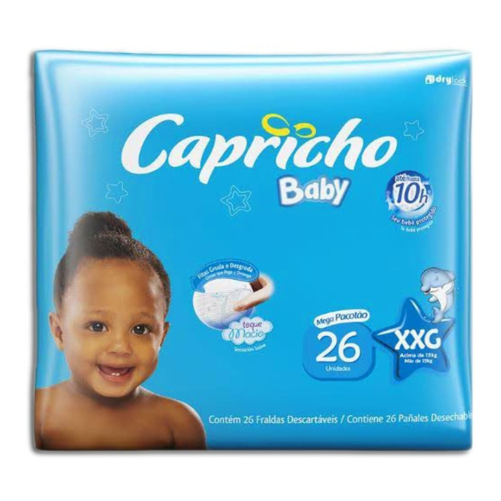 Fralda Capricho Baby Mega XXG 26 unidades