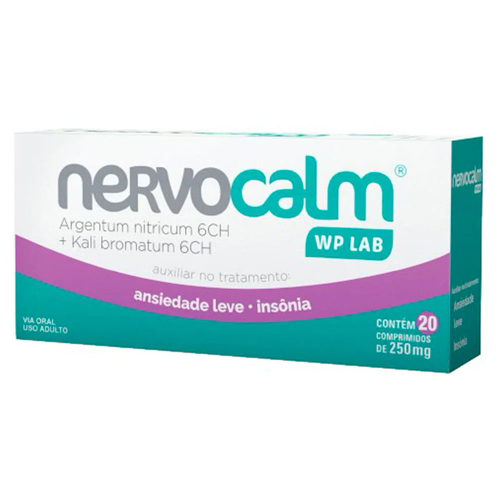 Nervocalm 250mg Com 20 Comprimidos
