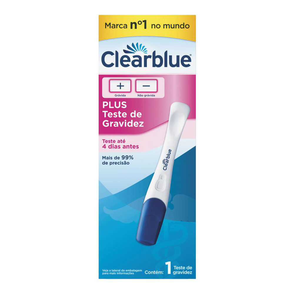 Teste De Gravidez Clearblue Plus 1 Unidade Em Oferta Farmadelivery 