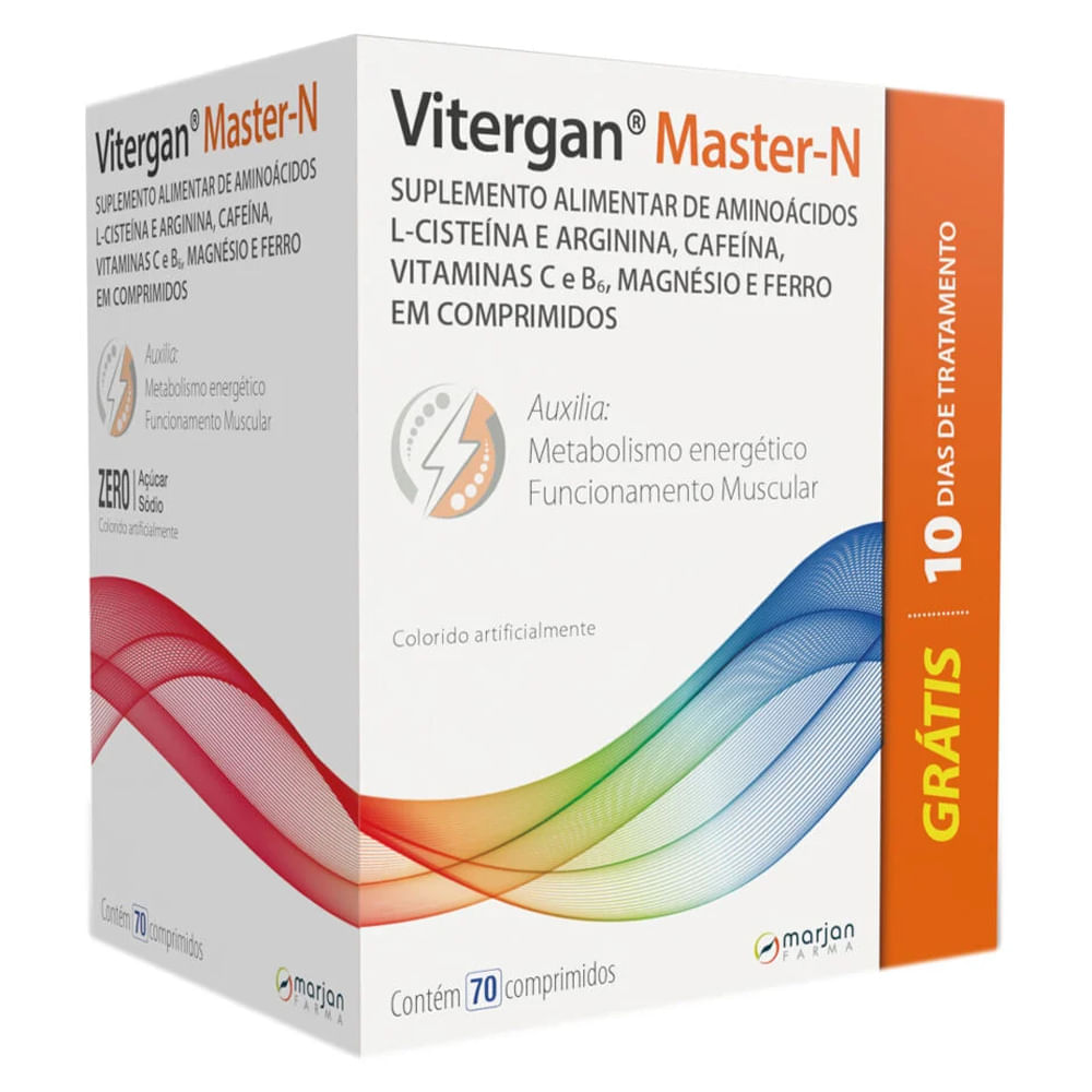 Suplemento Alimentar Vitergan Master-N 70 Comprimidos