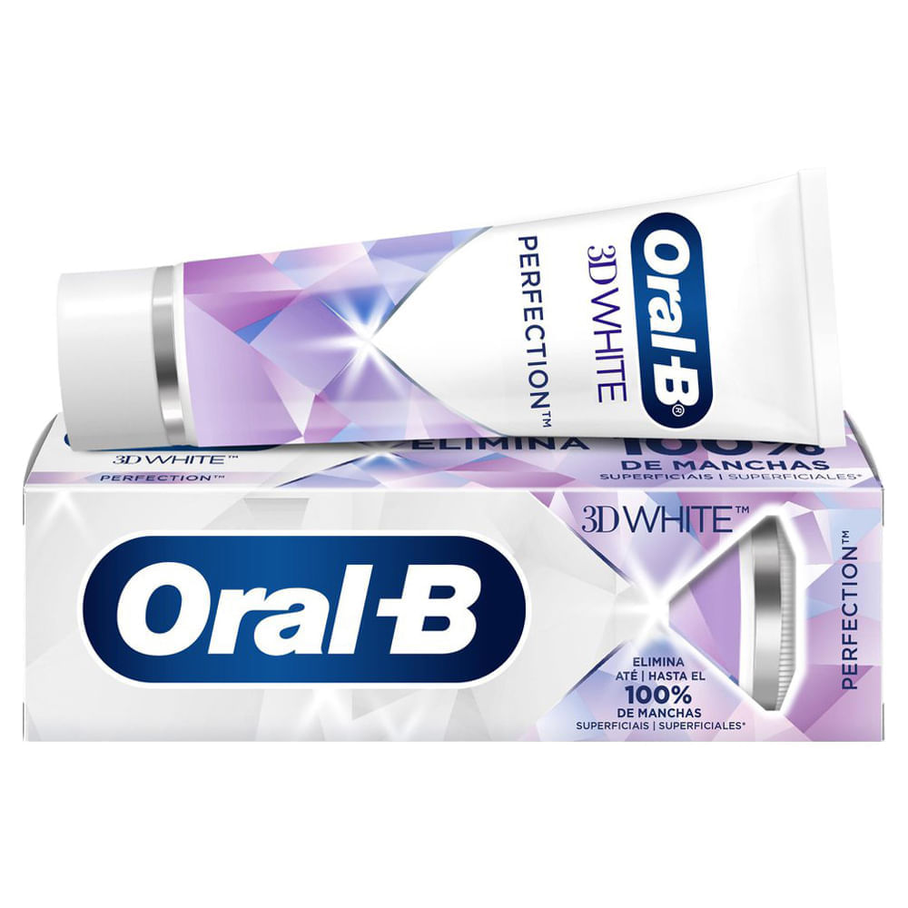 Creme Dental Oral-B 3D White Perfection 102g - Farmadelivery