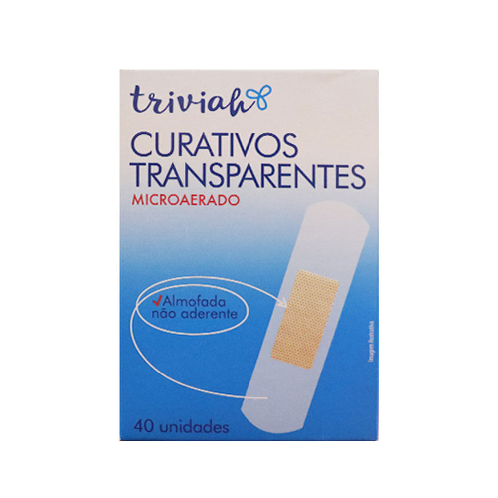 Curativo Band-Aid Transparente Com 40 Unidades