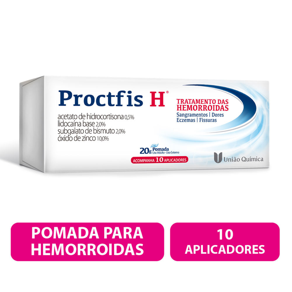 Proctfis H Pomada 20g +10 Aplicadores em Oferta - Farmadelivery