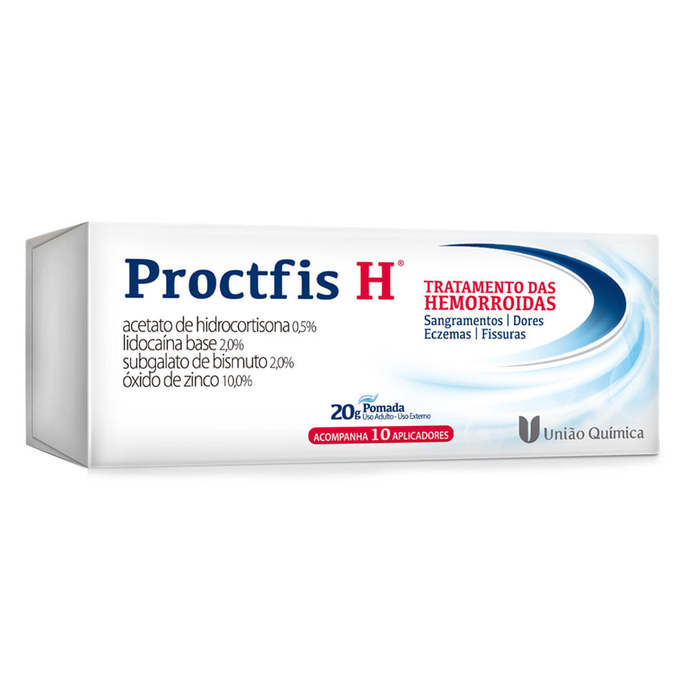 Proctfis H Pomada 20g +10 Aplicadores em Oferta - Farmadelivery