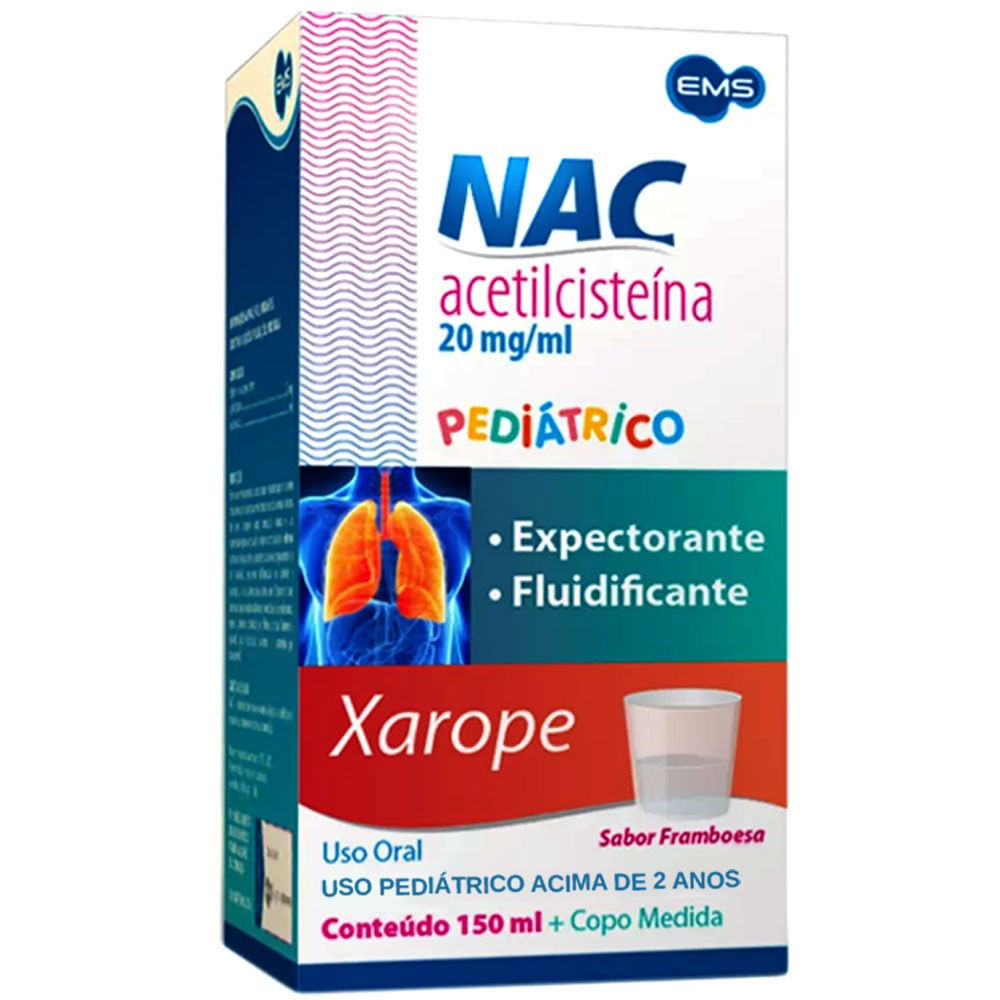 Acetilcisteína Xarope Infantil 20mg/ml 120ml