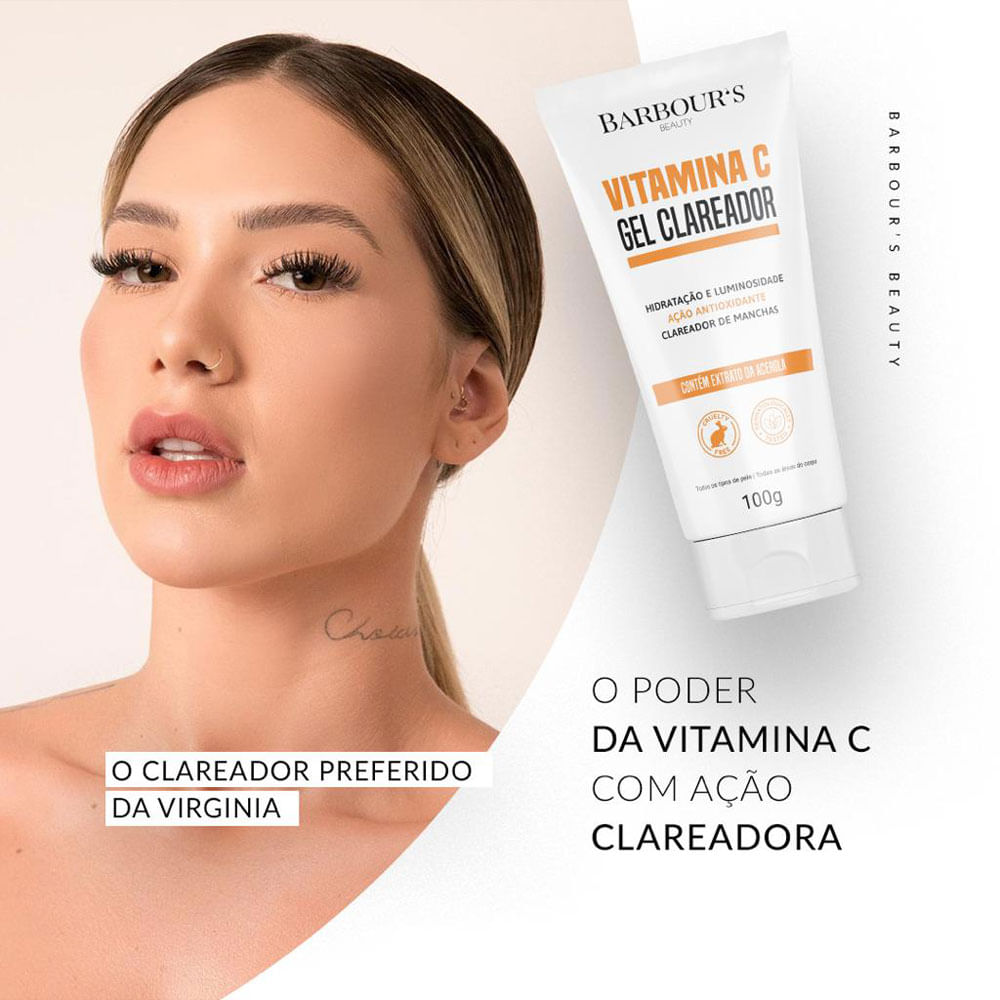 Barbours Beauty Gel Clareador Com Vitamina C 100mL em Oferta