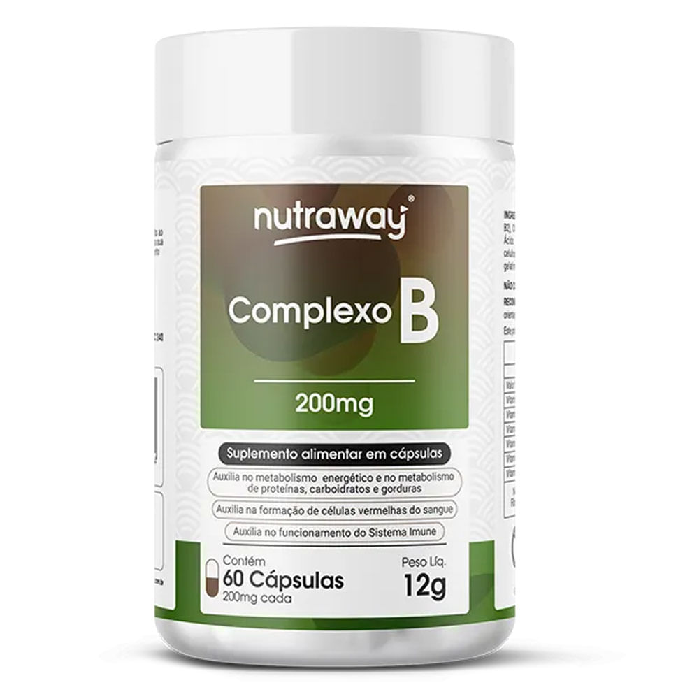 Complexo B NutraWay 200mg 60 Cápsulas Em Oferta - Farmadelivery