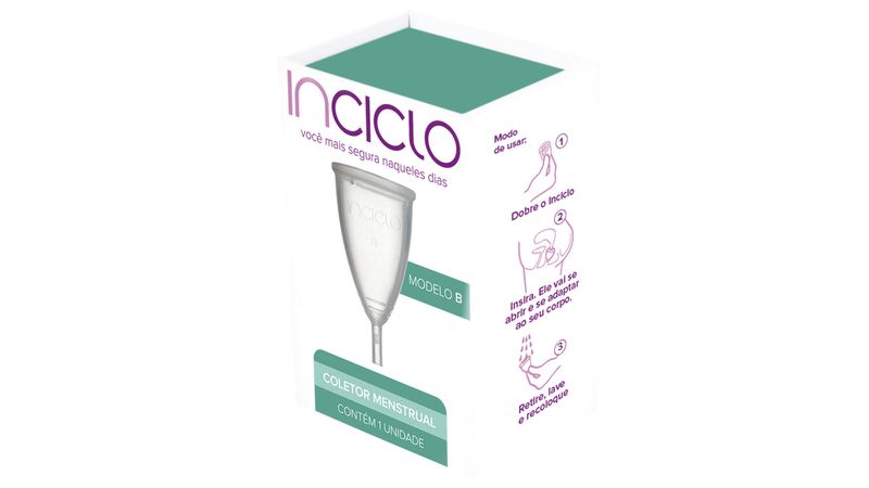 Ofertas de Coletor Menstrual Lilicup tamanho B, rosa, 1 unidade com  capacidade de 20mL