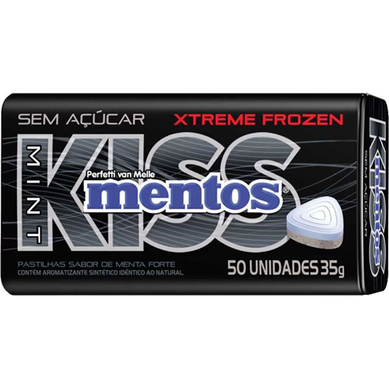 Pastilha Mentos Kiss Xtreme Frozen Goma De Mascar Lata 35g Em Oferta Farmadelivery 0056