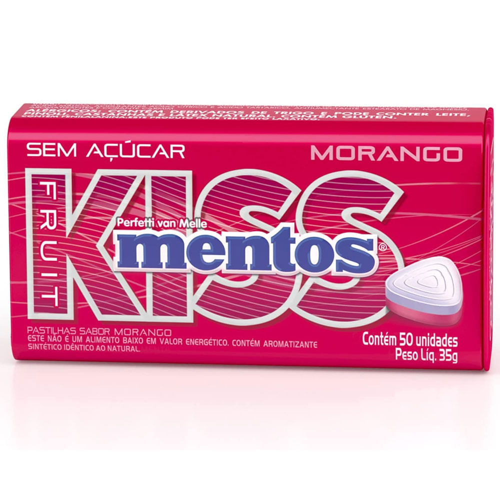 Pastilha Mentos Kiss Morango Goma De Mascar Lata 35g Em Oferta Farmadelivery 7811