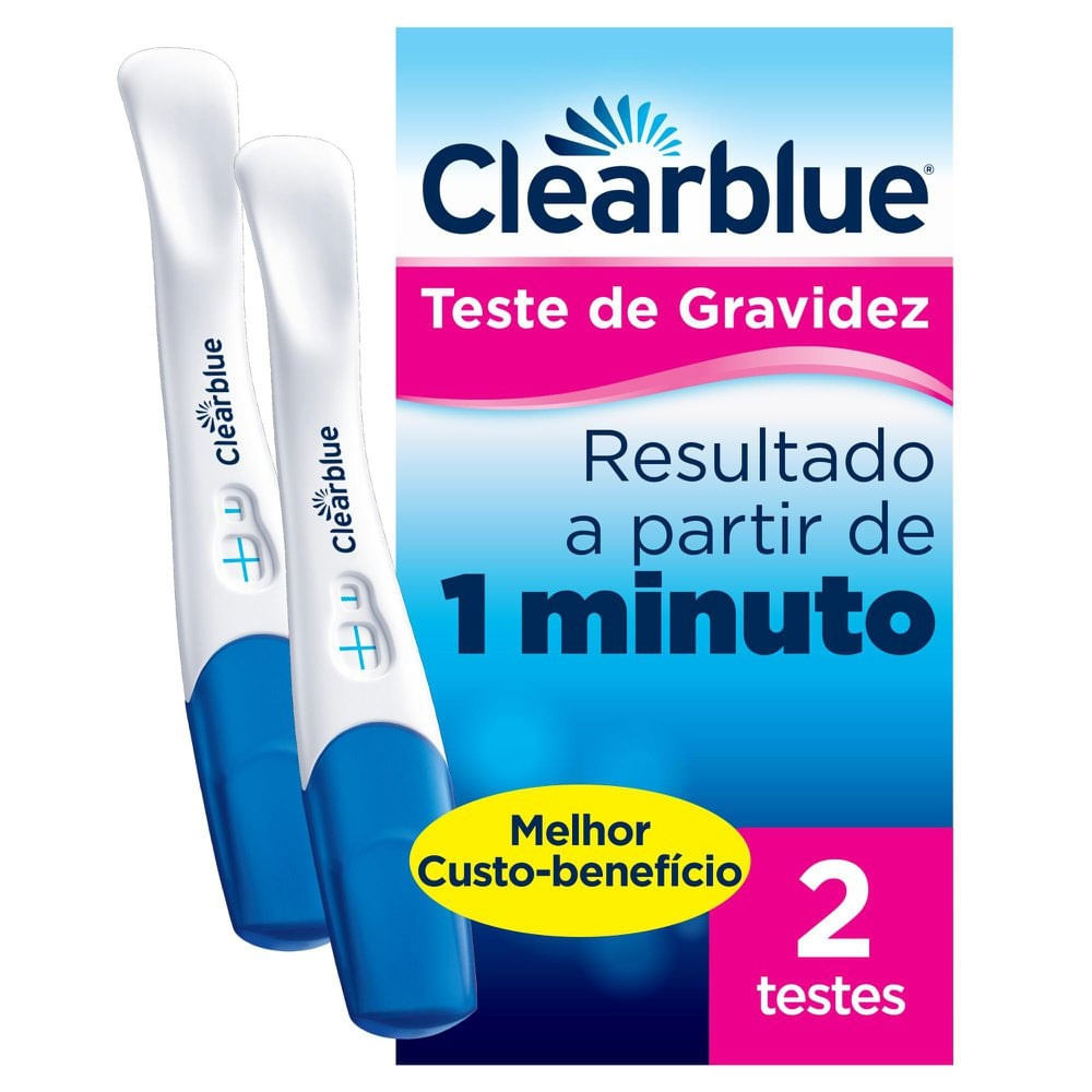 Teste De Gravidez Clearblue Plus 2 Testes Em Oferta Farmadelivery 