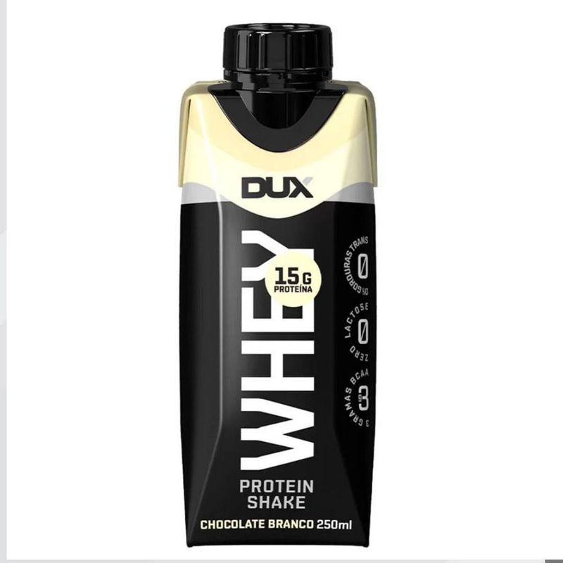 Whey Protein Shake Dux Nutrition Chocolate Branco 250ml em Oferta