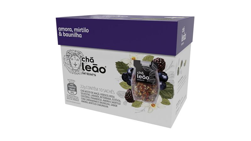 Ch Le o Senses Amora Mirtilo e Baunilha 10x22g em Oferta