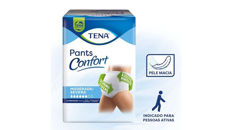 Fralda Geriátrica Tena Pants Confort G/Eg Com 8un - Farmanutri Popular