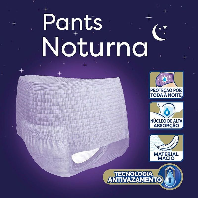 Roupa Íntima Descartável Tena Pants Noturna Pm 7 Unidades Em Oferta