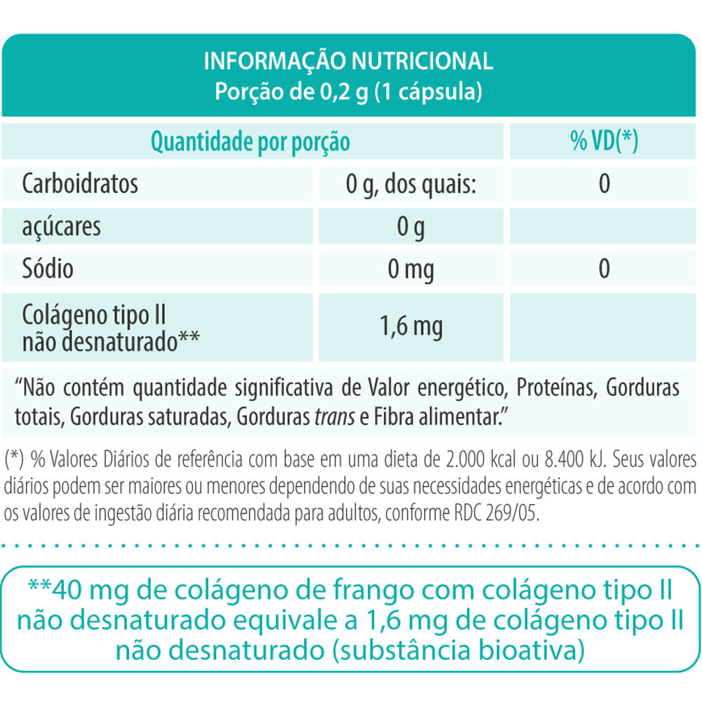 Colágeno Tipo II Colaten HA 60 cápsulas: Compre online