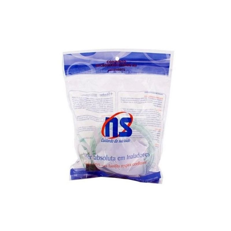Máscara Infantil Para Nebulizador Omron NS Inalar C/1 Traqueia + 1 Copo