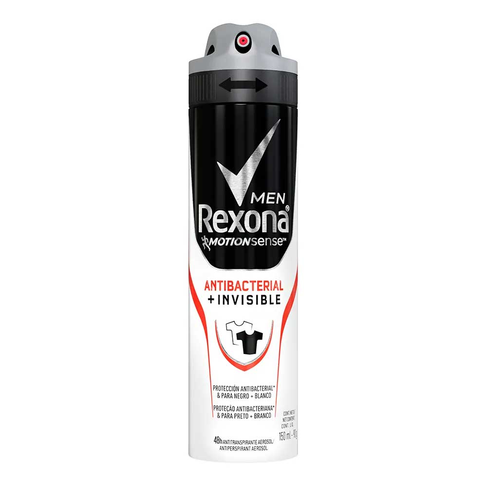 Antitranspirante Aerossol Antibacterial e Invisible Rexona 150ml - giassi -  Giassi Supermercados