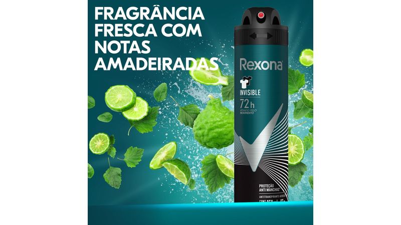 Desodorante Rexona Feminino Invisible Aerossol 150ml - Promofarma