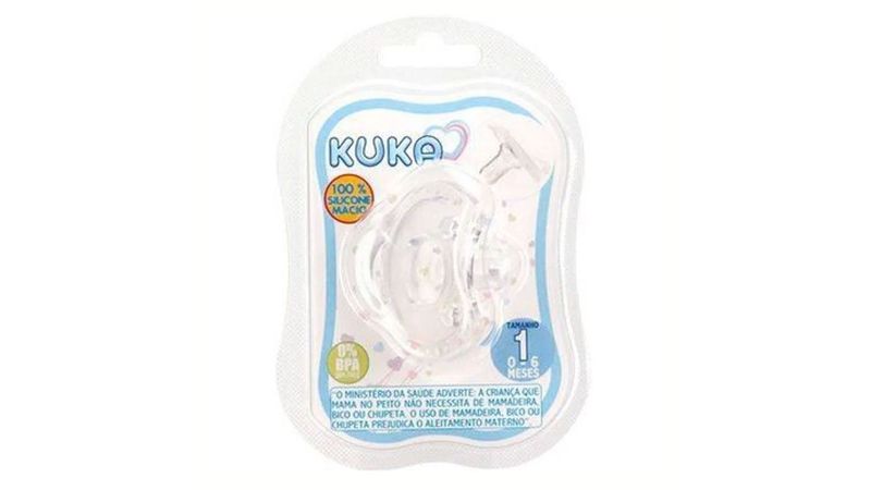 Chupeta Kuka Soft Comfort N1 Transparente - Farmadelivery