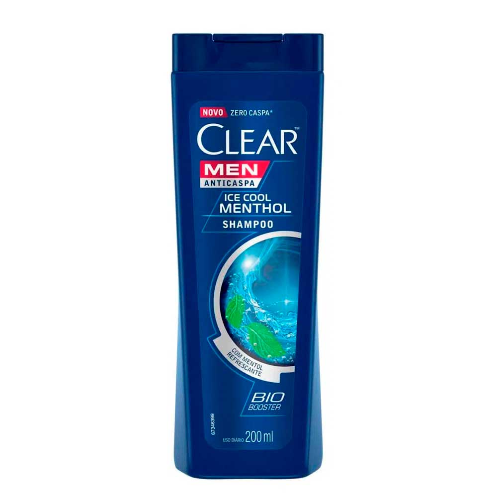 Shampoo Anticaspa Clear Men Ice Cool Menthol 200ml - Farmadelivery
