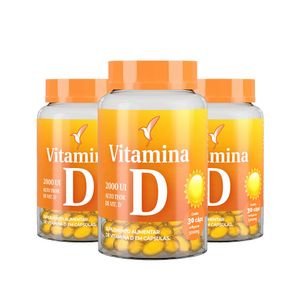 Kit Vitamina D - 90 dias - 90 cápsulas + E-book