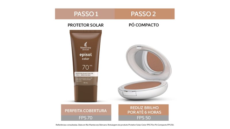 Protetor Solar Facial Episol Color Tom 4 Médio Escuro F 70 40ml -  Farmadelivery