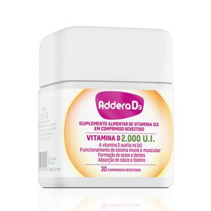 Vitamina D Addera D3 2.000UI com 30 Comprimidos