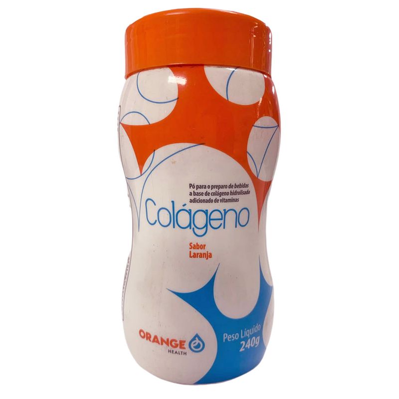 Colágeno Hidrolisado Orange Health Laranja 240g Farmadelivery