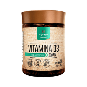 Vitamina D3 2000UI Nutrify 120 Cápsulas