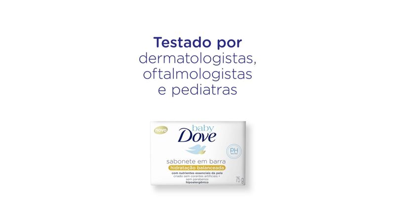 Dove Baby Hidratação Balanceada - Sabonete em Barra 75g