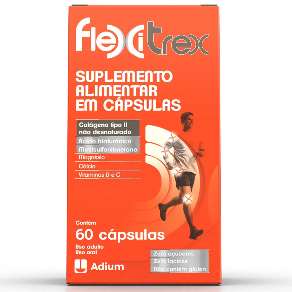 Flexitrex Colágeno Tipo Ii Não Hidrolisadovitaminas 60 Cápsulas Farmadelivery