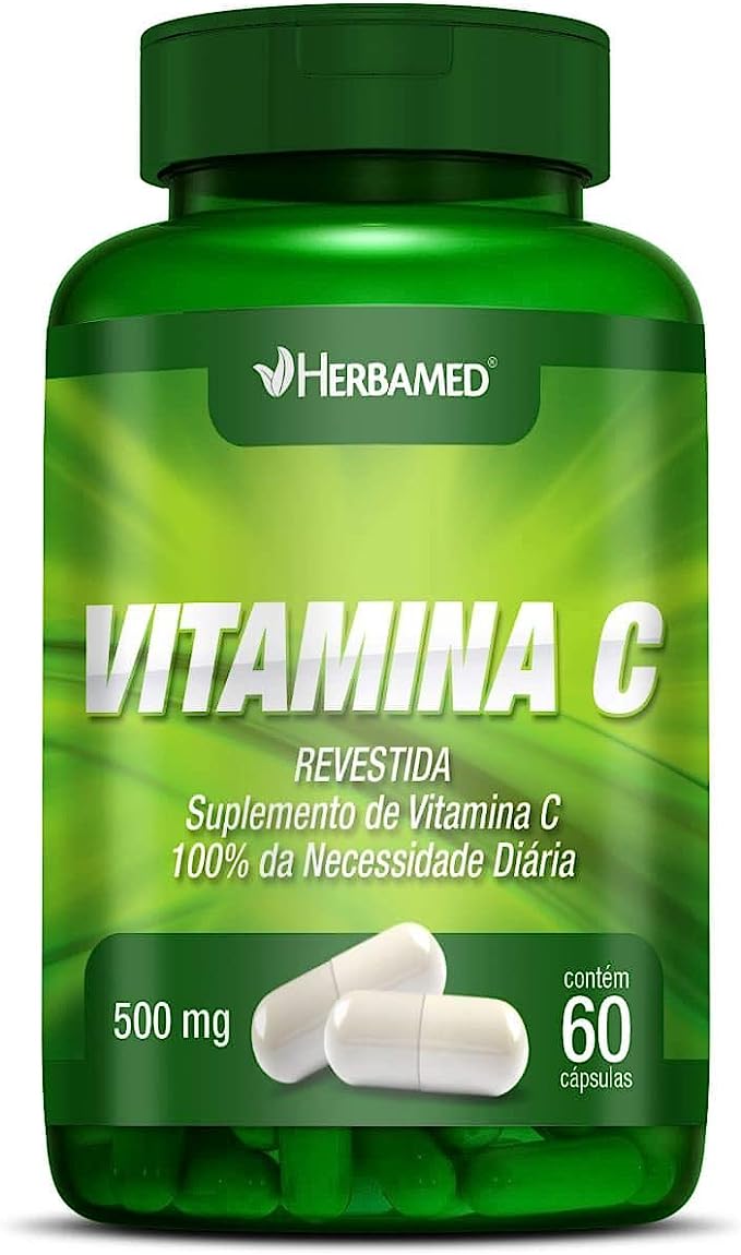 Vitamina C 500 mg com extrato de chá verde 95% 60 cápsulas