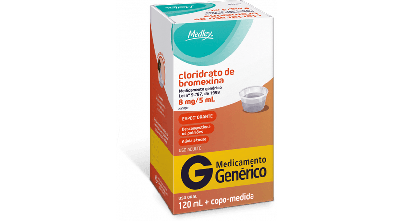 Cloridrato de Bromexina Xarope Adulto 120ml - Globo