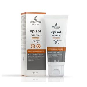 Protetor solar facial com cor episol mineral fps 30 60ml Episol