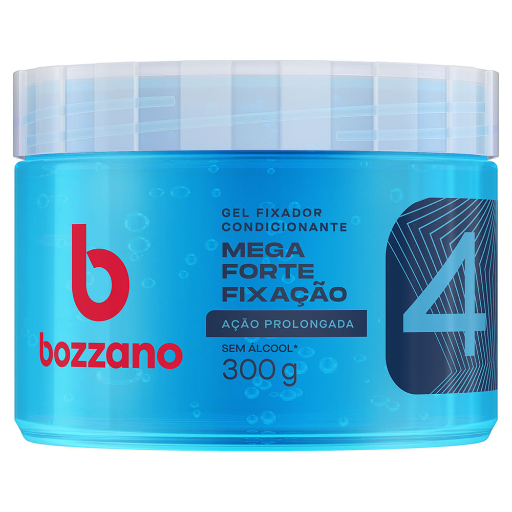 Gel fixador Bozzano Mega Forte Fixação Fator 4 Ação Prolongada 300g -  Drogaria Venancio